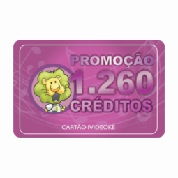 Cartão pré-pago 1.260 créditos (LIBERAÇÃO ON LINE)