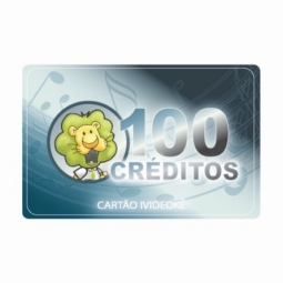 Cartão pré-pago 100 créditos (LIBERAÇÃO ON LINE)