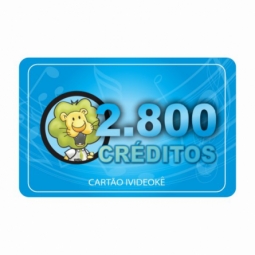Cartão pré-pago 2.800 créditos (LIBERAÇÃO ON LINE)
