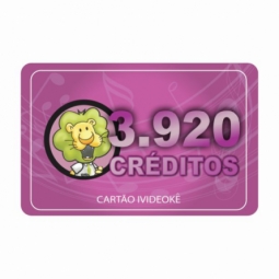 Cartão pré-pago 3.920 créditos (LIBERAÇÃO ON LINE)