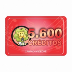 Cartão pré-pago 5.600 créditos (LIBERAÇÃO ON LINE)