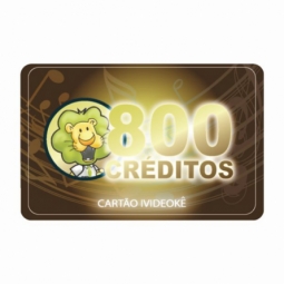 Cartão pré-pago 800 créditos (LIBERAÇÃO ON LINE)